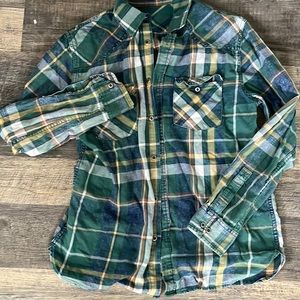 Blue and green flannel